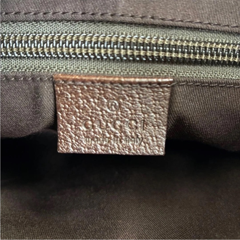 Gucci Tan and Brown Logo Messenger Bag - Picture 7 of 9